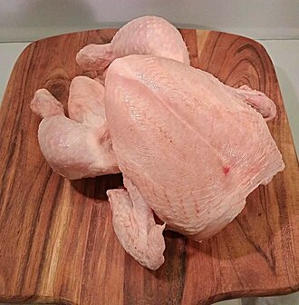 Poulet belge entier de + 1,4 kg