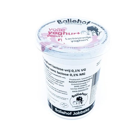 Volle yoghurt-Lactosevrij met fruit